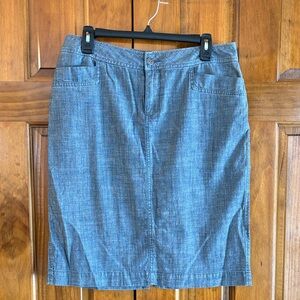 Coldwater Creek Blue Pencil Skirt